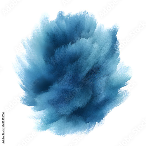 Abstract blue watercolor wash texture background with soft focus and dynamic movement