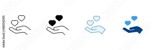 Accepting Help  Icon Set Multiple Style Collection