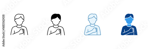 Thank Yourself  Icon Set Multiple Style Collection