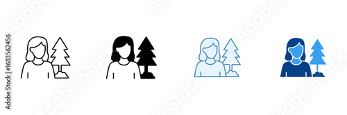Enjoy Nature  Icon Set Multiple Style Collection