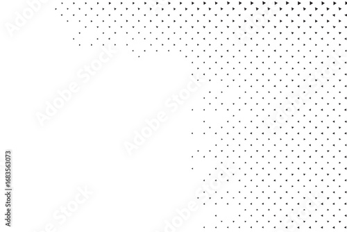 Abstract geometric pattern with a gradient effect and a clean white space on the left side for copy