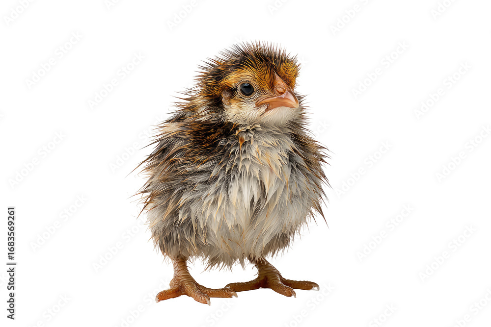 Obraz premium Close-up of a fluffy baby chick