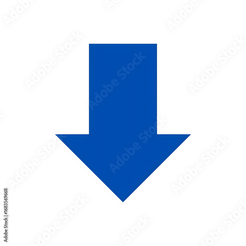 Down arrow (blue)
