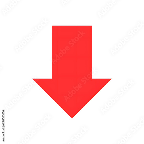 Down arrow (red)
