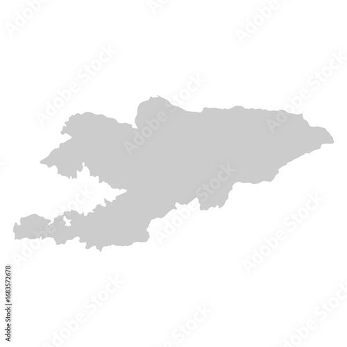 map of kyrgyzstan shadow