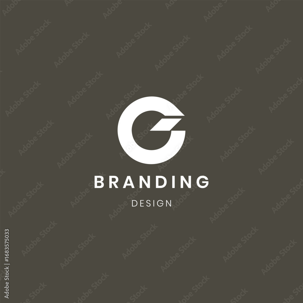 Obraz premium Letter C creative colorful rainbow design
