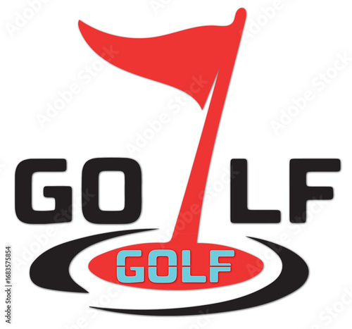 vector illustration of  golf icon
