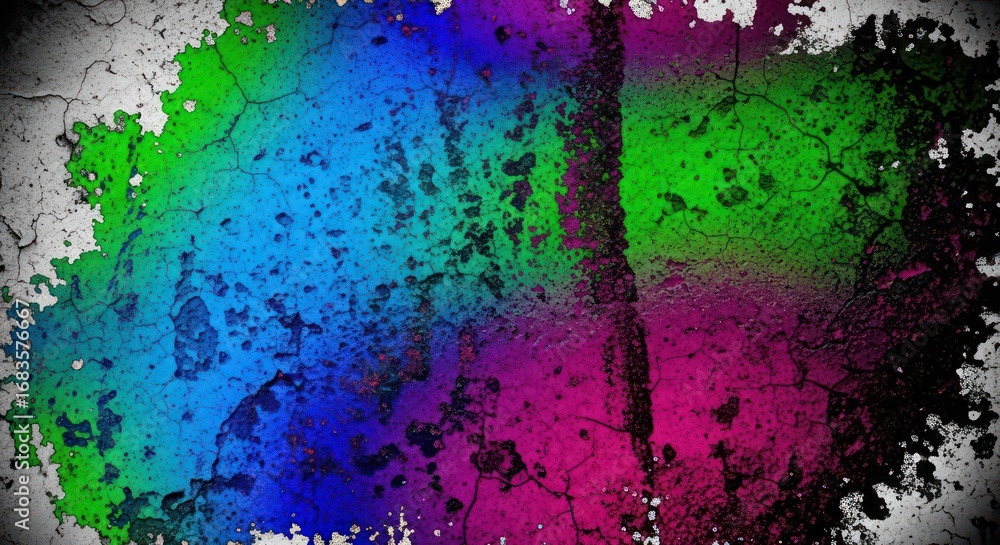 Fototapeta premium A burst of colorful abstract art showcasing a vibrant display of colors, creating a textured background that suggests both chaos and creativity.