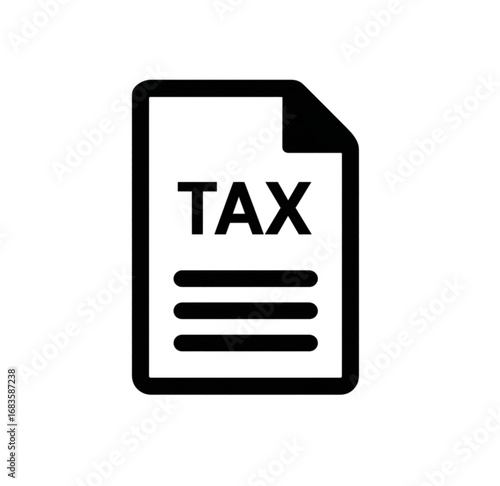 tax form service vector icon