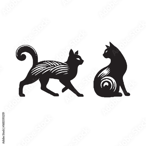 cat set silhouette tattoo,cat set silhouette images,cat set silhouette svg ,cat set silhouette outline,cat set silhouette png	