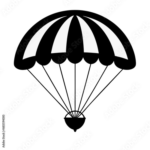 3d render of a parachute