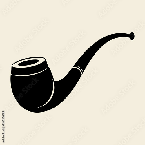 smoking pipe vector illustration
