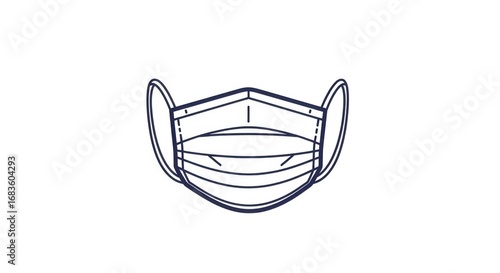 Disposable Face Mask Protective Equipment for Public Health