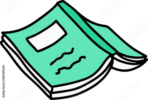 overturned book