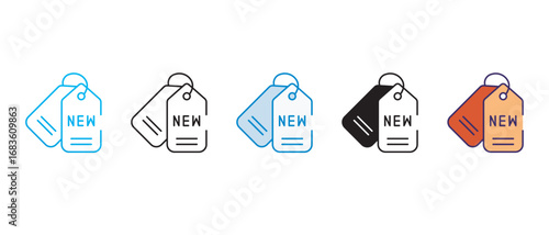 New Arrival icon design with white background stock illustration