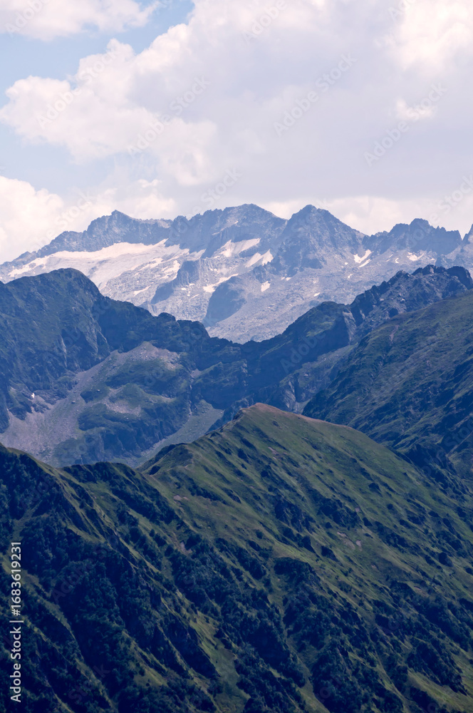 Fototapeta premium Alpine Landscape of Bagnères-de-Luchon