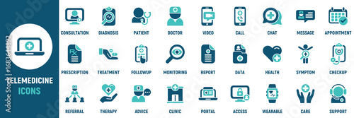 Telemedicine icons.eps