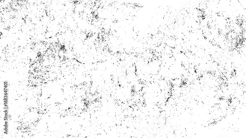 Distressed vintage texture with dust particles on white background. Abstract grunge background with torn crumpled and worn paper effect. 