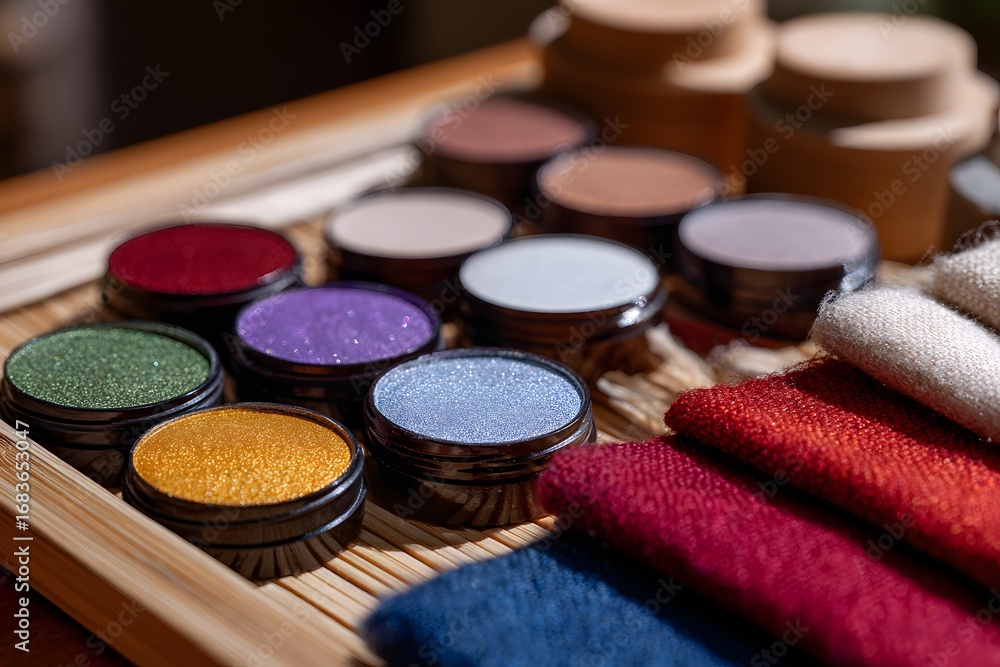 Naklejka premium Creative Halloween costume makeup and fabric ideas for DIY Generative AI