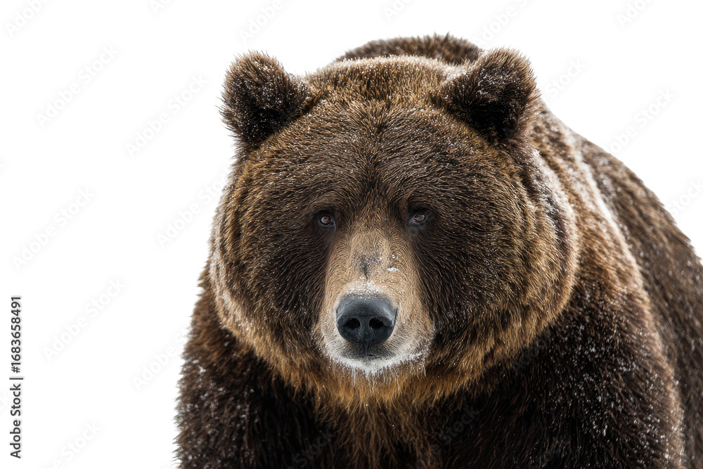 Fototapeta premium Close-up of a brown bear's head