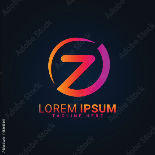 11.eps z .text vector logo design 