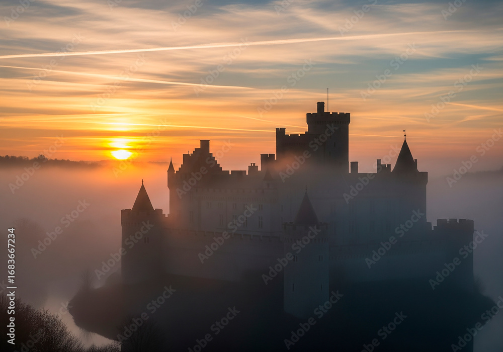 Obraz premium Sunrise at Castle