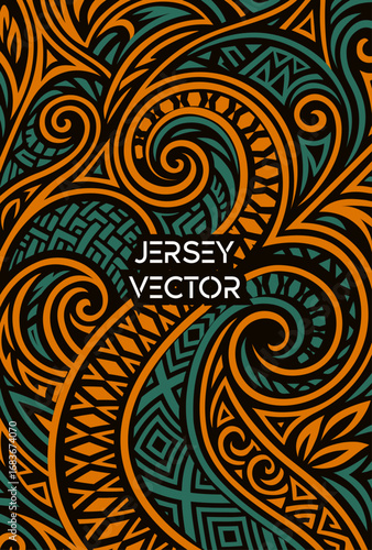 Abstract tribal jersey, Polynesian Tribal Jersey Vector Art, Abstract Jersey background, Creative clothes texture, Jersey vector, Modern sport Jersey for players, t shirt, hoodie, dress, sport fashion