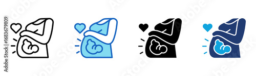 Maternity icon Multi Style Vector Illustration