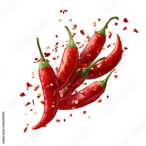 Red chili peppers in vibrant display