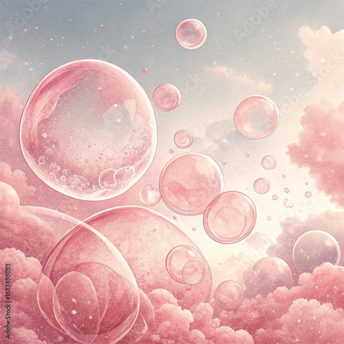 abstract background with bubbles