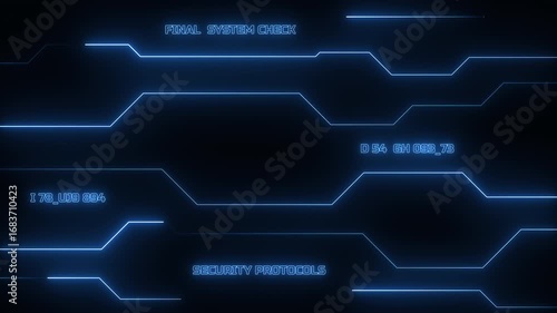 neon HUD template Technology interface Elements Sci Fi data programming code data text