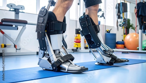 Futuristic Rehabilitation Robotics Leg Exoskeleton Dynamic Motion Control System