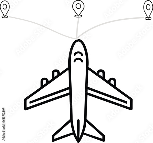 Airplane location marker