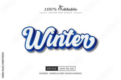 Winter Text Effect