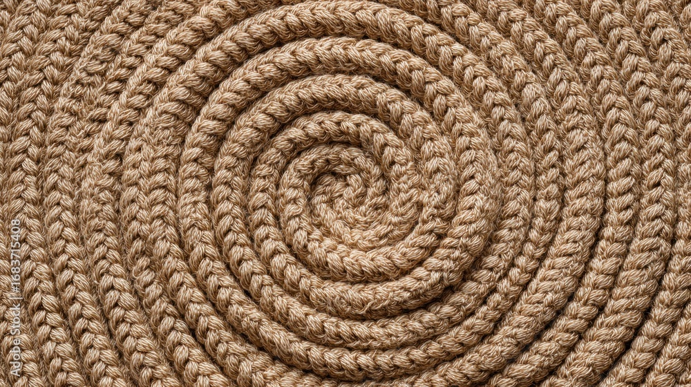 Fototapeta premium Beige knitted fabric texture pattern