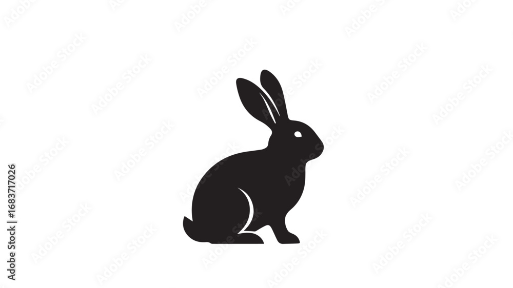 Obraz premium Charming rabbit illustration with colorful accents