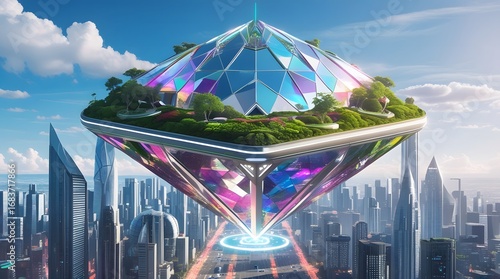 Sustainable Urban Design – Hovering Architecture with Green Rooftop