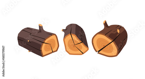 Forest timber raw material wood log natural resource material