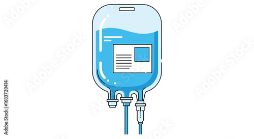 Visualizing the intravenous fluid bag and its medical administration components