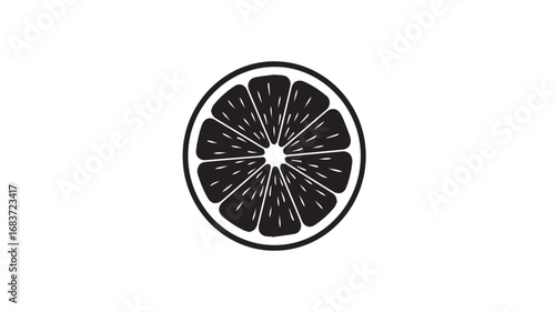 Vibrant citrus fruit illustration with bold colors and clean lines