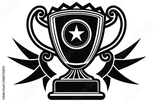 trophy vector icon