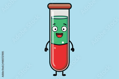 test tube vector icon