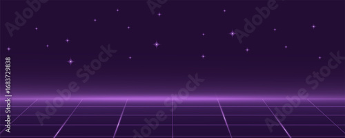LEVEL UP. pixel art .8 bit game. retro video game. for game assets.	
Retro Futurism Sci-Fi Background. glowing neon grid and star from vintage arcade computer games