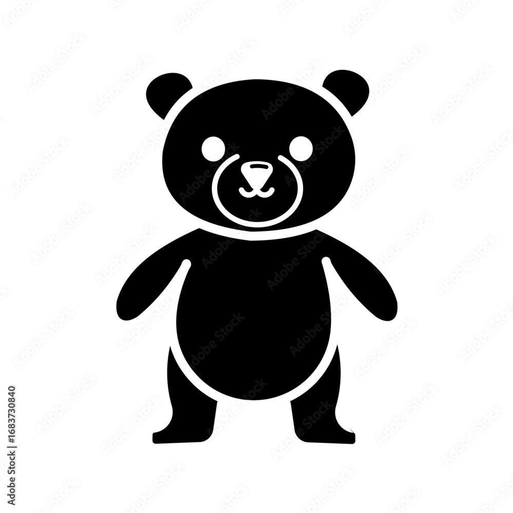 Fototapeta premium Teddy bear - vector icon