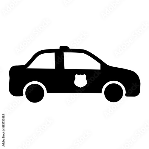 Police car - vector icon