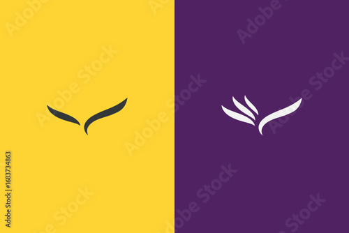 Wings logo hi-res stock photography and images - Alamy