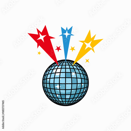 Celebrate with a dazzling disco ball and bursting fireworks for your next event