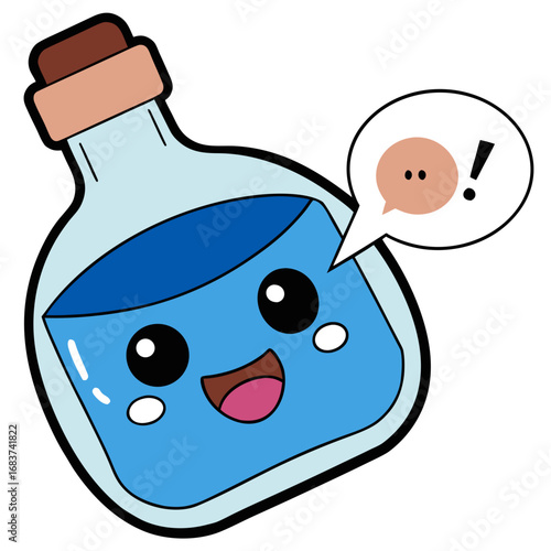 Cute Potion Bottle Character