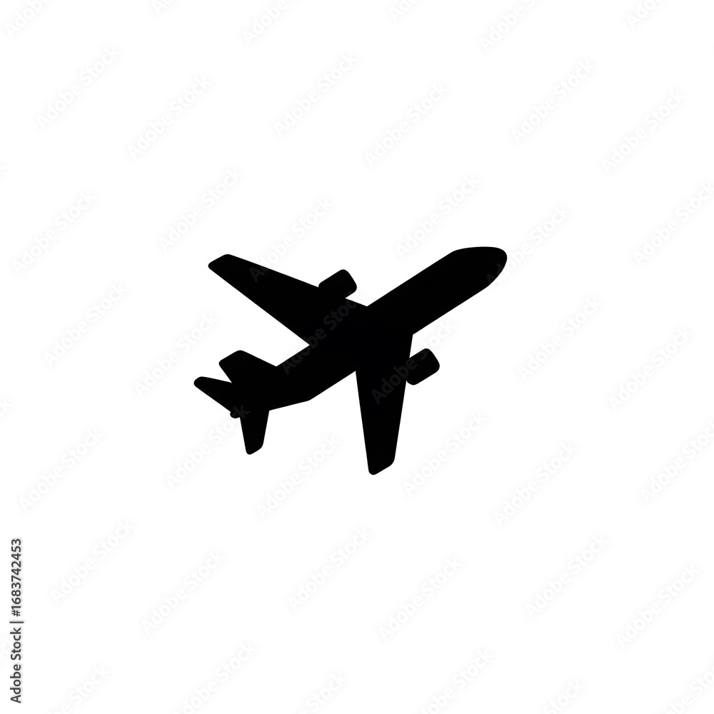 Obraz premium Simple airplane graphic