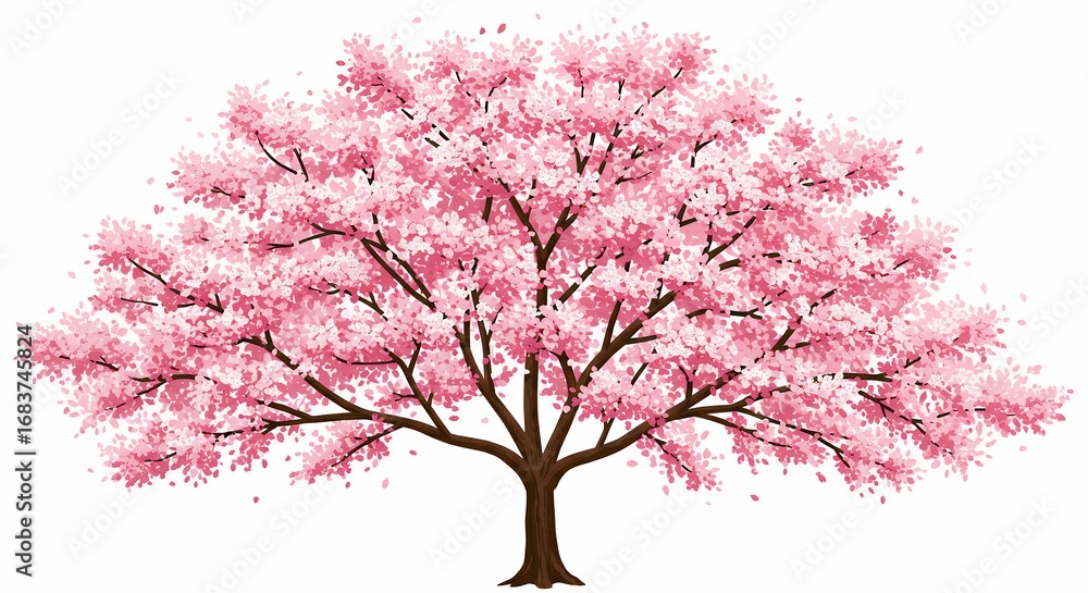 Fototapeta premium Pink blossom cherry tree image